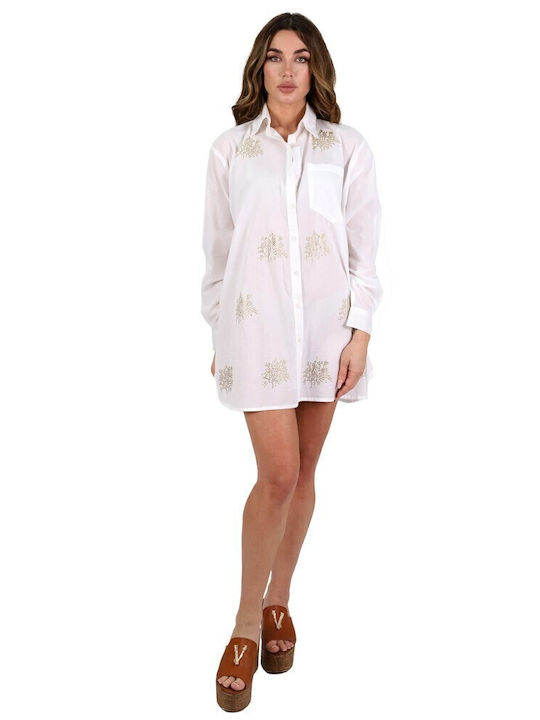 Aquablue Women's Caftan Beachwear White