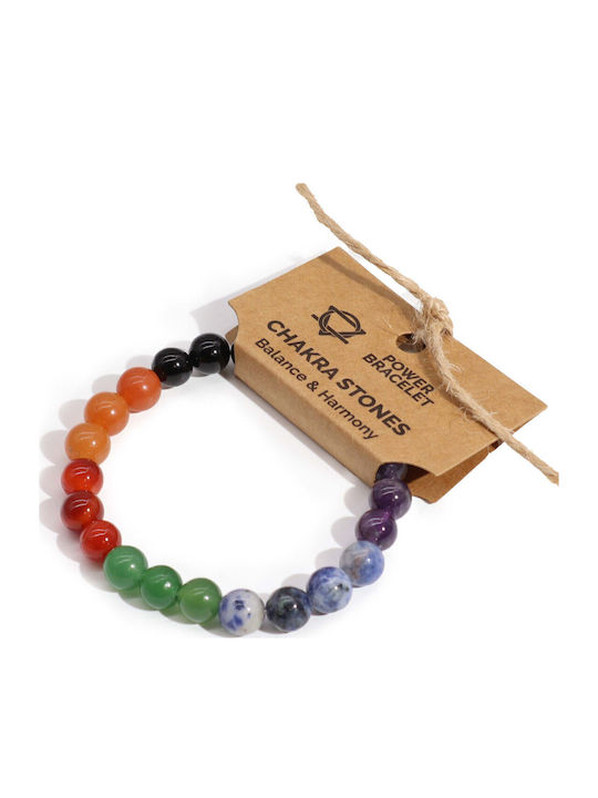 Βραχιόλι Επτά Ημιπολύτιμους Λίθους Seven Chakra 8mm