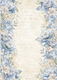 Decoupage Rice Paper Stamperia 21x29cm A4 Timeless Flowers Border