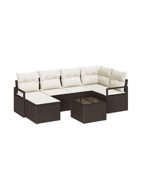 Set Camera De Zi Pentru Exterior 6 Piese Maro C...