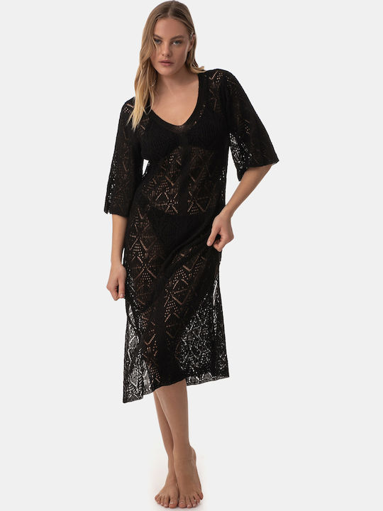 Rock Club Damen Kleid Strand Black