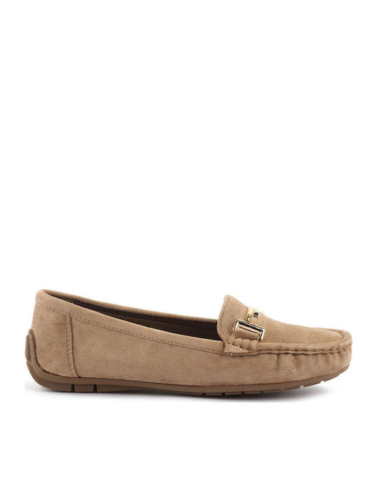 Fshoes Women's Moccasins in Brown Color