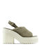Chuck 70 De Luxe Heel Mule Mule cu Gros cu gleznă înaltă Toc în Culoare Verde