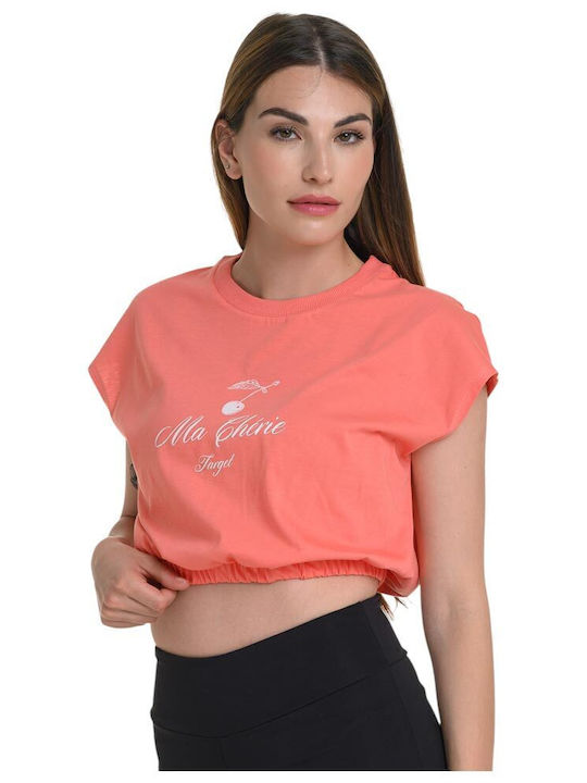 Women's Blouse Sleeveless Orange
