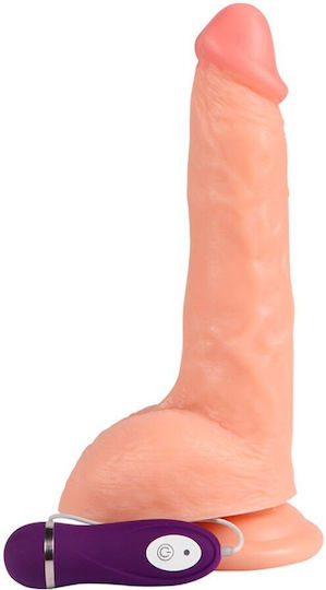Shequ Beast Realistic Vibrator with Remote Control Flesh