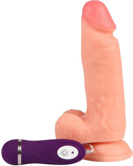 Shequ Iron Dragon Ρεαλιστικός Δονητής με Remote Control Flesh