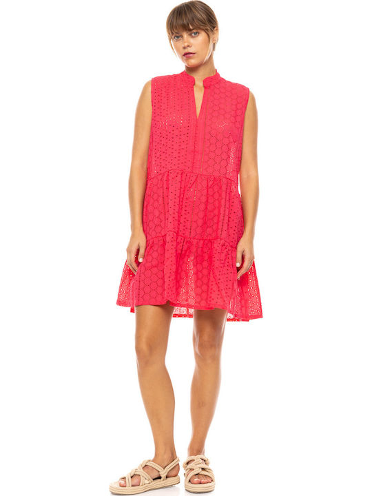 Pink Label Damen Kleid Strand Coral