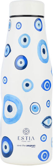 Estia Travel Flask Save the Aegean Flasche Thermosflasche Rostfreier Stahl BPA Frei 500ml SPIRIT LUCK