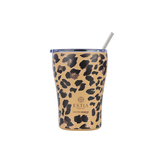 Estia Coffee Mug Save The Aegean Recyclable Thermos Stainless Steel BPA Free 350ml Spotted Prowl