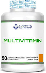 Scientiffic Nutrition Πολυβιταμίνη Πορτοκάλι 90 μασώμενες ταμπλέτες