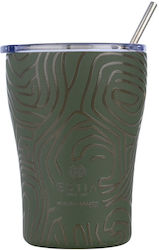 Estia Coffee Mug Save The Aegean 350ml Olive Flow Estia Coffee Mug Save The Aegean 350ml Olive Flow