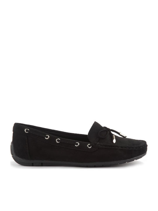 Fshoes Γυναικεία Μοκασίνια σε Μαύρο Χρώμα