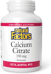 Natural Factors Calcium Citrate 350mg 90 ταμπλέτες