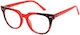 Readers Damen Lesebrille +2.00 in Burgundisch Farbe RD186