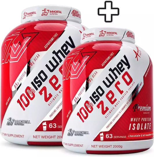 2x Immortal Iso Whey Zero 2kg 4000gr Chocolate & Strawberry