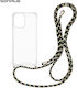 Silicone Case with Cord Sonique Armor Clear Mot...