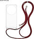 Sonique Armor Clear Silicone Case with Cord for...