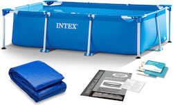 Intex Swimming Pool with Metallic Frame Light Blue