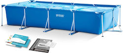 Intex Schwimmbecken mit Metallic-Rahmen Blau