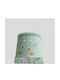 Καπέλο Φωτιστικού Πορτατίφ Soft Green Rainnow Διαστάσεις 15*12*10