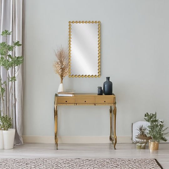 Artekko Dia Wall Mirror with Metallic Frame 110x60cm 1pcs Artekko Dia Wall Mirror with Metallic Frame 110x60cm 1pcs