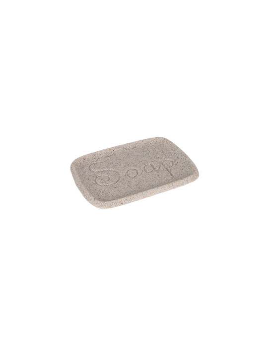 Inter Ceramic Σαπουνοθήκη από Ρητίνη Μπεζ 6988354232381