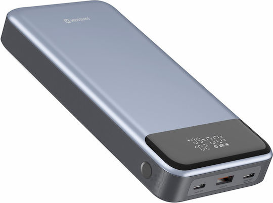 Swissten Laptop Power Bank 30000mAh 133W with USB-A Port and 2 USB-C Power Delivery Ports Gray