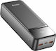 Swissten Power Line II 30000mAh 22.5W με Θύρα USB-A και 2 Θύρες USB-C Power Delivery Μαύρο