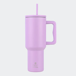 Estia Straw Tumbler XL Save the Aegean 1.2lt Lavender Purple