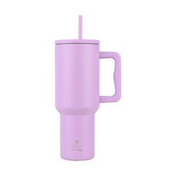 Estia Straw Tumbler XL Save the Aegean 1.2лт Lavender Purple Estia Straw Tumbler XL Save the Aegean 1.2лт Lavender Purple
