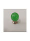 Knob Furniture made of Glass Glossy Green - Gold 019587 1pcs
