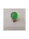 Knopf Möbelgriff aus Glas Glossy Green - Gold Ø25mm 019598 1Stück