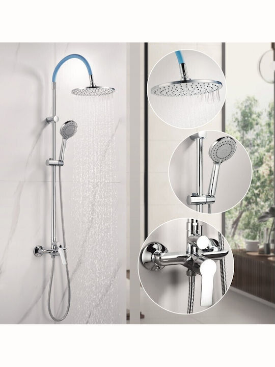 Inter Ceramic Στήλη Ντουζ χωρίς Μπαταρία Μπλε Inter Ceramic Στήλη Ντουζ χωρίς Μπαταρία Μπλε