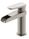 Inter Ceramic Mixing Waterfall Sink Faucet Gray