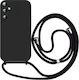 Orso Liquid Back Cover Metallic with Strap Black (Galaxy A16)