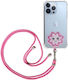 Zanae Necklace Lace Κινητό Ροζ Blossom Bright