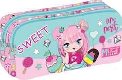 Must Team Lets Pencil Case Barrel with 2 Compar...