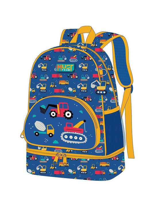 Must Team Case School Bag Backpack Kindergarten Blue 8Liters