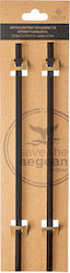 Estia Straw Tumbler XL Straw for Thermos 1200ml made of Plastic Midnight Black 2τμχ Black