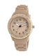 Just Watch Women's Watch with Beige Rubber Strap