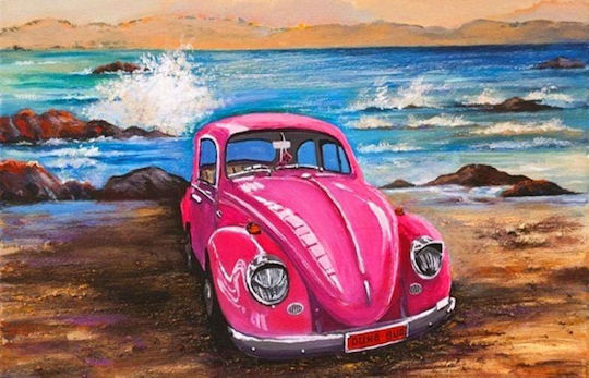 Olympus Diamond Painting "VW Beetle Retro Car" Mosaic "VW Beetle Retro Car" 40x30