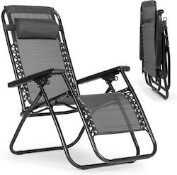 Gray Beach Chair Lounger-Armchair