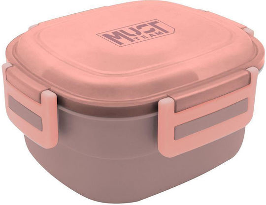Must Team Plastic Kids' Food Container 1.3lt Pink x x 10.5cm