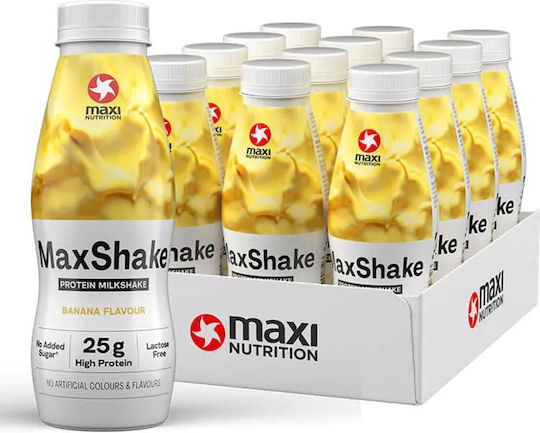 MaxiNutrition MaxShake Без Лактоза с Вкус с Вкус на Банан 12x330мл