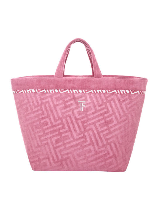Feel & Touch Fabric Beach Bag Pink
