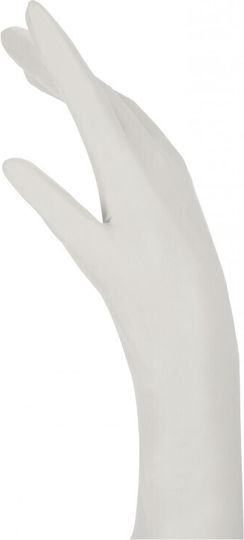 Latex Examination Gloves Powdered White 100pcs