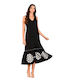 Summer Midi Dress Black