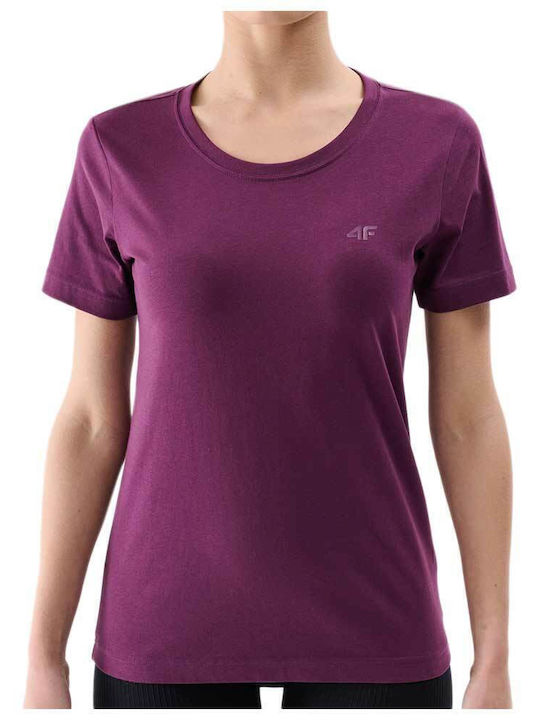 4F Γυναικείο T-shirt Βυσσινι