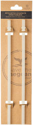 Estia Straw Tumbler XL Straw for Thermos 900ml made of Plastic Lily White 2τμχ White