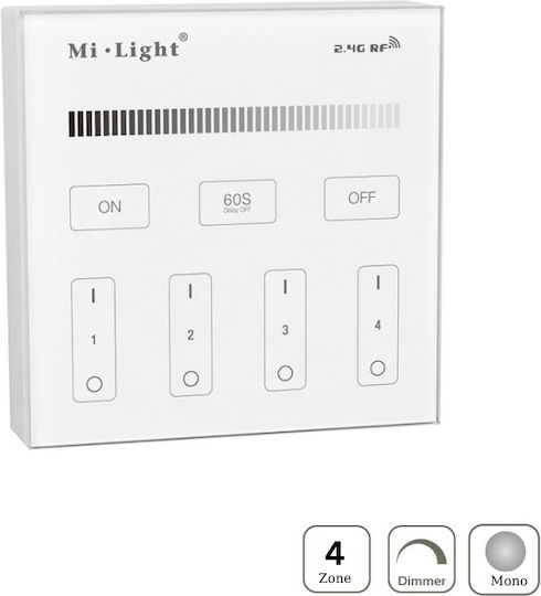 Telecomandă Smart Panel T1 4 Zone Monocolor Mi-light
